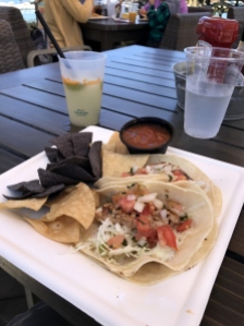 Fish Tacos and a Margarita for lunch on the beach... paradise!